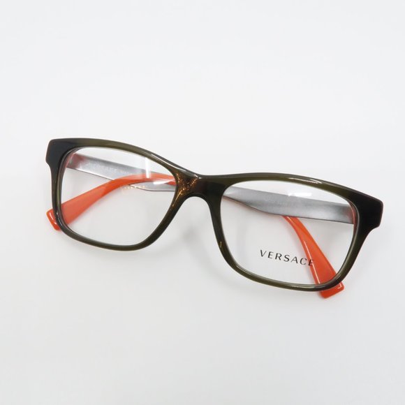 Versace MOD 3245 5235 Unisex Rectangular Olive - Picture 5 of 7